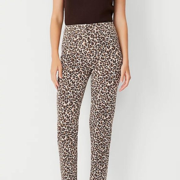 Ann Taylor Animal Print Slim Pant For Women New - Picture 4 of 9